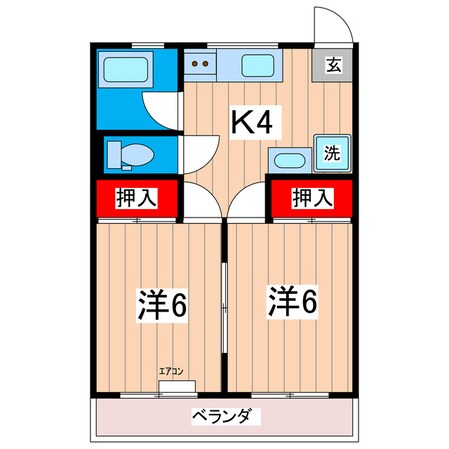 Lコーポの物件間取画像